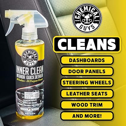 Chemical Guys HOL_128 Car Cleaning Kit, with Car Wash Soap, Bucket and 16oz  Car Care Cleaning (8 Items)